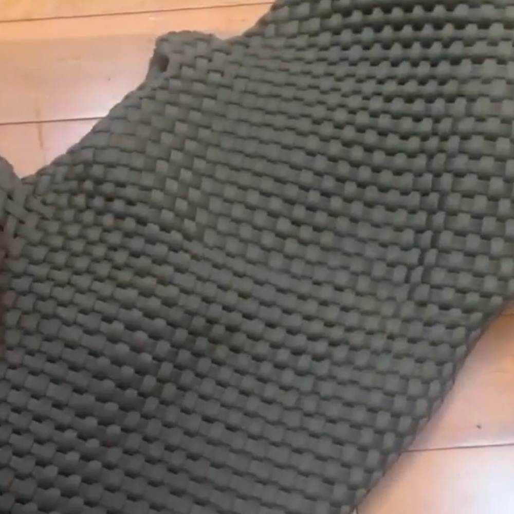Naghedi Olive Woven Tote - Picture 4 of 8